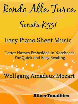 cover image of Rondo Alla Turca Sonata K331 Easy Piano Sheet Music
